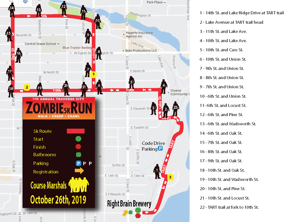 Course Info 11th Annual 5K Zombie Run